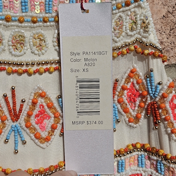 NWT Parker Mariah beaded mini dress - Picture 9 of 13